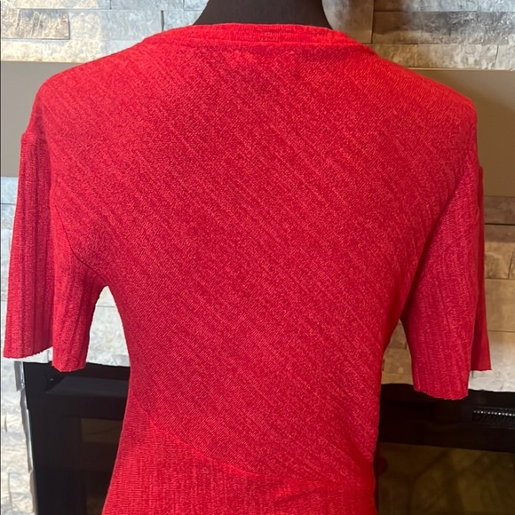 Zara Red Midi asymmetrical Dress size S - Picture 8 of 13